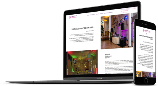 Webdesign Veranstaltungstechnik Verleih Mietshop